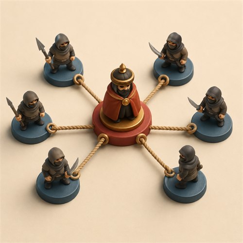 رسم توضيحي Capture the ringleader first