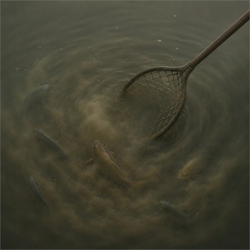 Ilustración de Fish in troubled waters